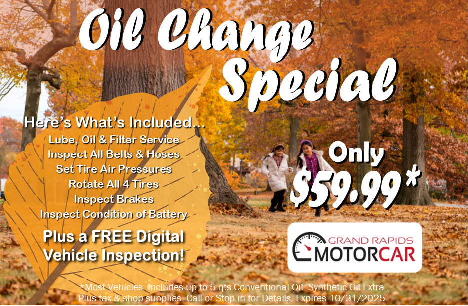 Oil Change Special | Grand Rapids Motorcar